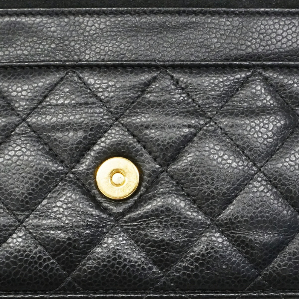 CHANEL Authentic Black Caviar Leather Wallet - Picture 7 of 8